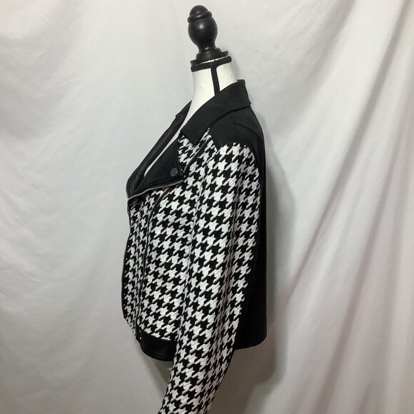 NWT INSIGHT HOUNDSTOOTH MOTO FALL JACKET SIZE 12 - Picture 3 of 6